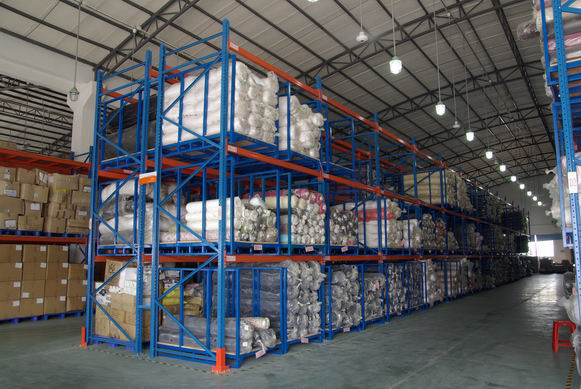Custom Heavy-Duty Warehouse Racking Designed for Fabric Roll Storage in the Textile Industry